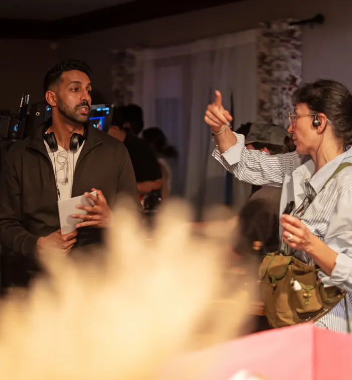 On set of The Boyfriend