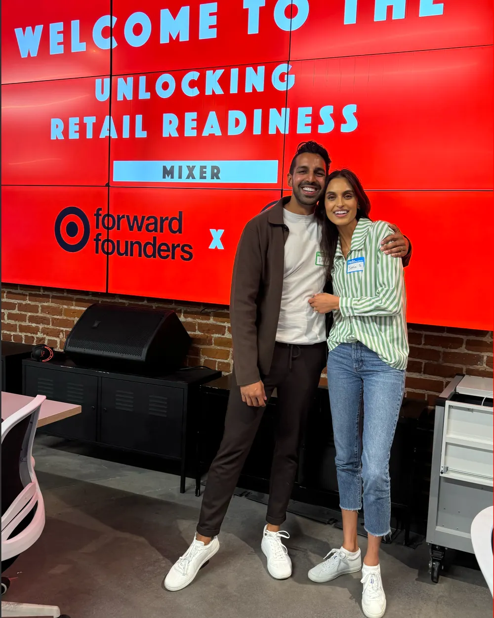 Sunny and Sonia at Target’s Forward Founders mixer