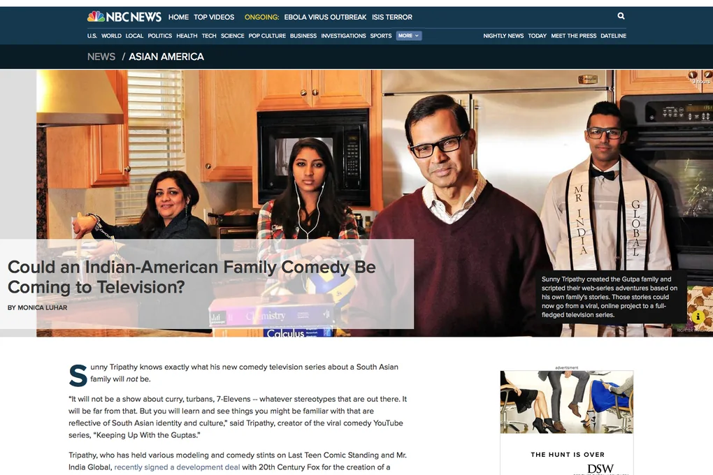 NBC News feature on Sunny's series